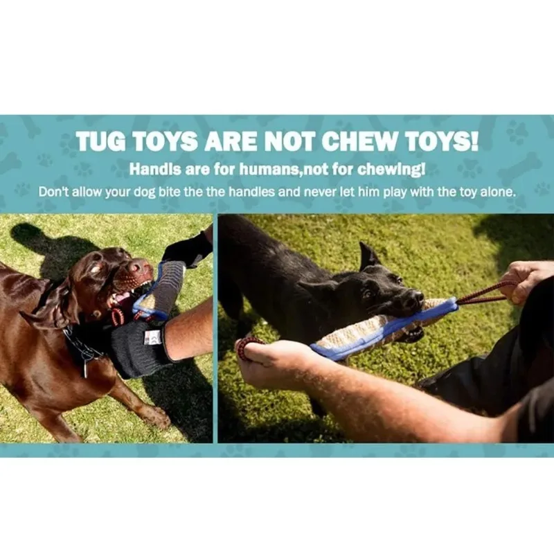 Dog Training Bite Pillow Jute Bite Toy Dog Tug Toy Durable Dog Bite Sleeve Stick Training Equipment for Puppy Pet Supplies - Image 3