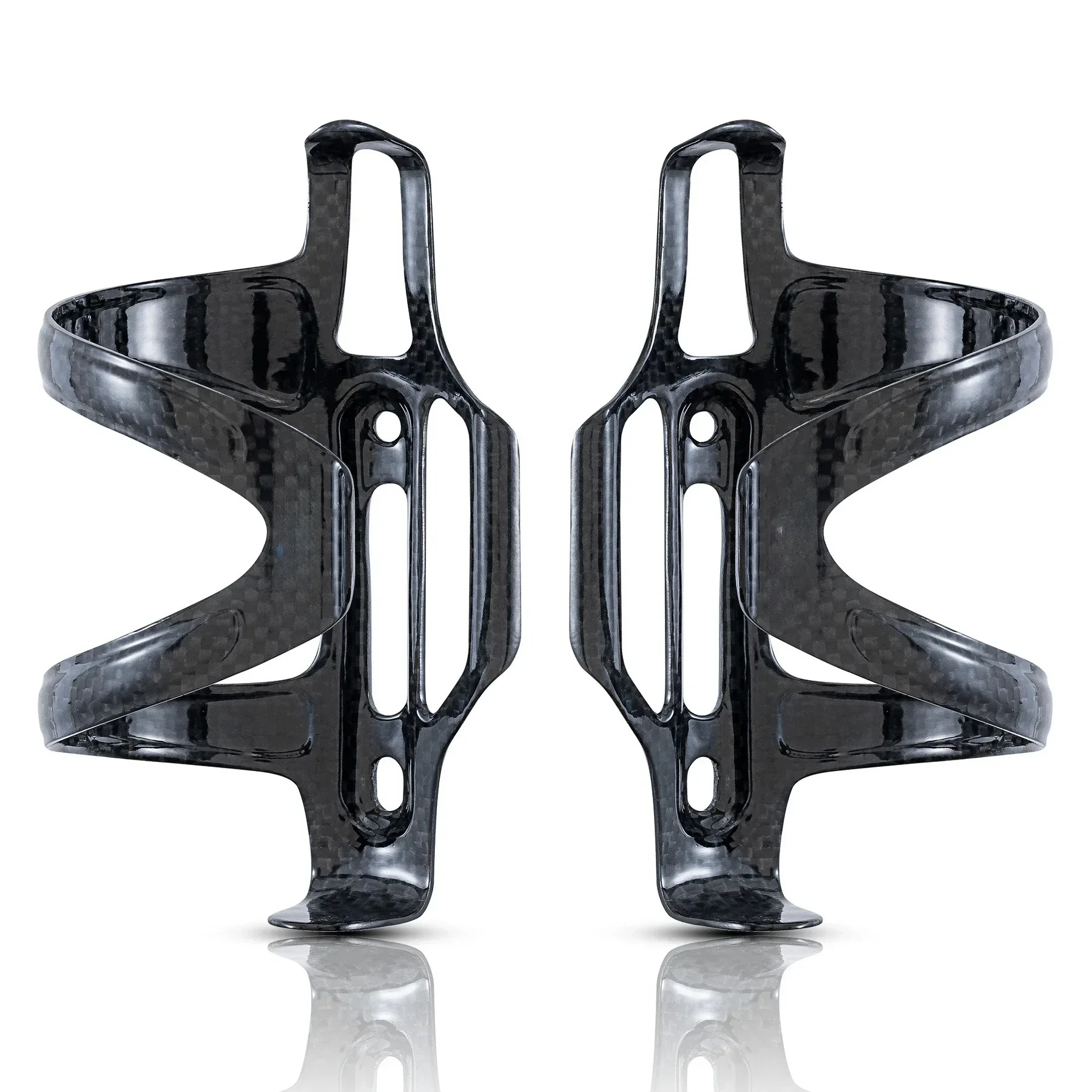 Carbon Side Load Bicycle Water Bottle Cage Mountain Road Bike Water Bottle Holder, Matte Black, Weight (22±2g) - Image 2