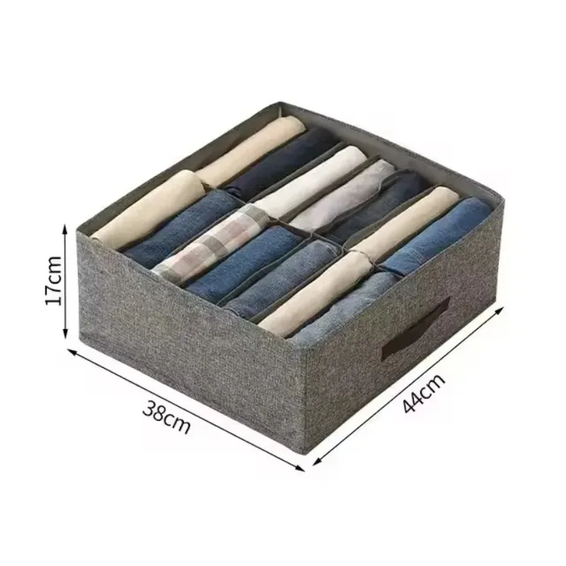 Clothes Storage Box Foldable Double Tier with Dividers Drawers Style Dustproof Closet Socks Pants Shirts Underwear Organizer - Image 6