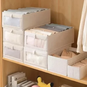 1pcs Visible Wardrobe Storage Organizers Cabinet Drawer Clothes Storage Box for T-Shirts Jeans Underwear Pants Organizer Box
