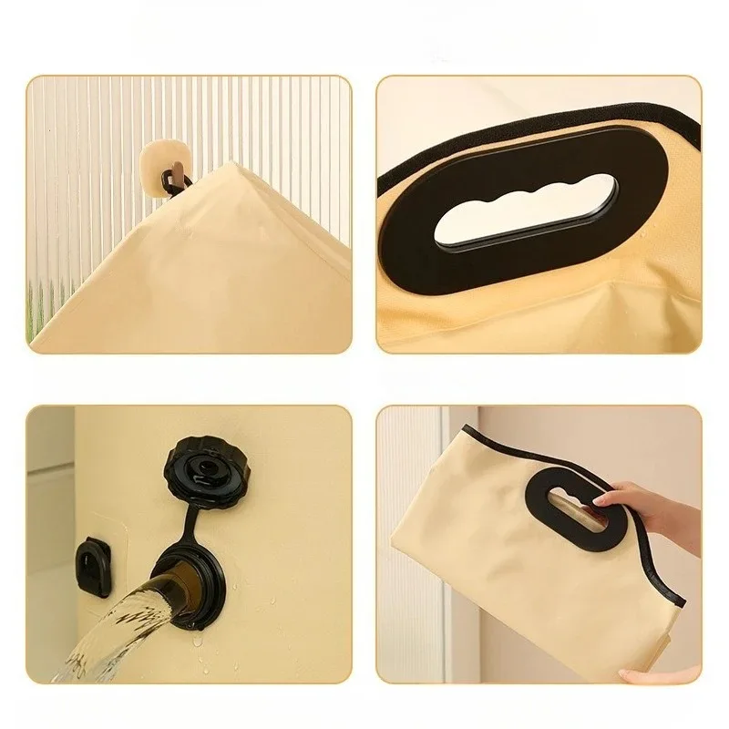 Foot Bath Bucket Portable Foldable Large Capacity with Handle Home Space Saving Spa Relaxation Feet Care Travel Warm Soaker - Image 6