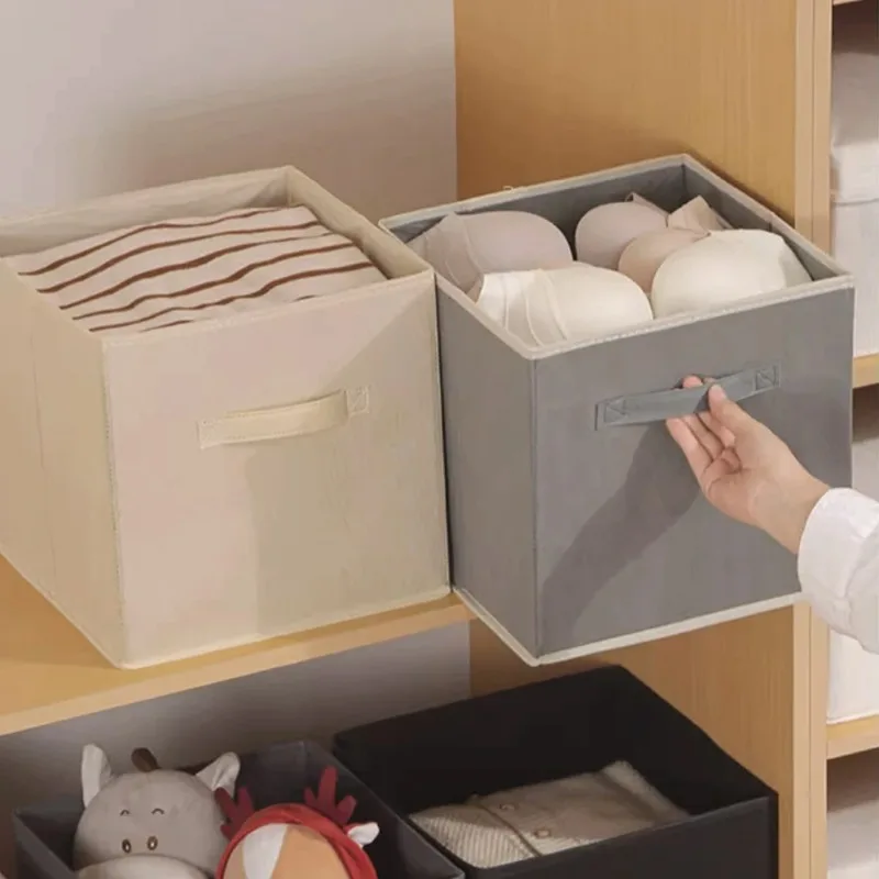Cube Storage Box Non Woven Foldable Waterproof Home Supplies Wardrobe Space Saving for Kid Toy Clothes Office Storage Organizer - Image 4