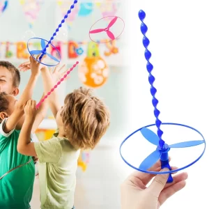 50pcs Helicopter Flying Disc Toys Twisty Saucers Kids Birthday Party Favors Guest Gift School Party Prizes Wedding Supplies