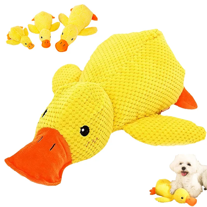Popular pet supplies sleeping duck and dogtoys pet sound makingtoys plush biteresistant grindingteeth soundmaking relieveboredom