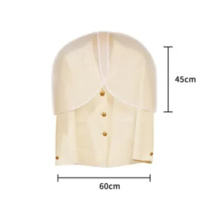 Clothing Half Body Dust Cover 5PCS PEVA Waterproof Visible Home Wardrobe Hanging Clothes Shoulder Cover for Storage Organization