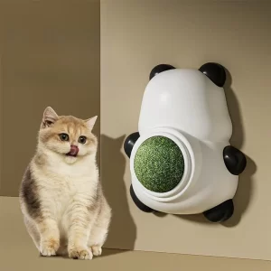 1 piece of cat mint cat toy wall design self soothing, teeth care fresh breath cat snacks energy balls grinding teeth artifact