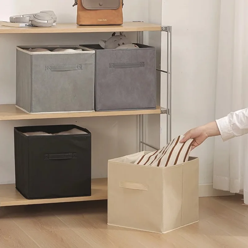 Cube Storage Box Non Woven Foldable Waterproof Home Supplies Wardrobe Space Saving for Kid Toy Clothes Office Storage Organizer - Image 5