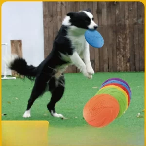 Pet Frisbee Dog Toy Bite resistant Frisbee Floatable Training Throwing Frisbee Safe Bite resistant Anti slip Design Pet Supplies