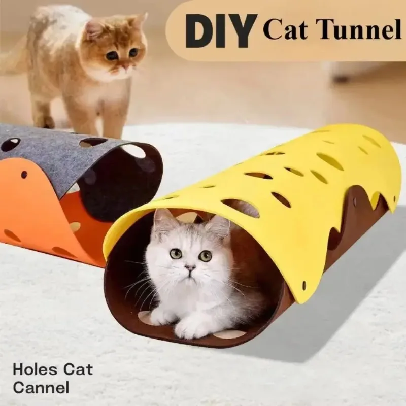 1PC Large Cat Tunnel Multi functional Foldable and Detachable Pet Tunnel Toy Bed Cat Nest DIY Cat Toy Four Seasons Universal - Image 5