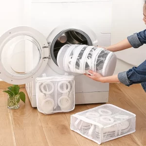 Machine wash special shoe washing bagantideformationshoewashingartifactsuspended drying shoe storage net bagprotectivewashingbag