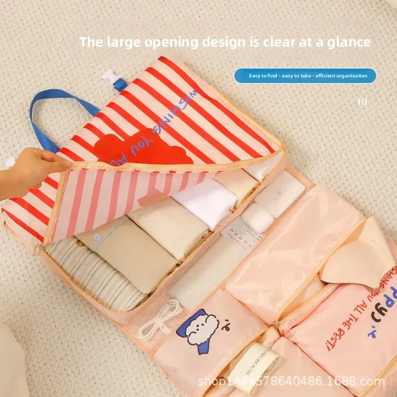 Travel Storage Bag Foldable Hanging Waterproof for Clothes Underwear Intimate Apparel Luggage Business Trips Organizer Bag