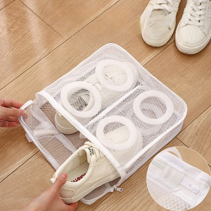 Machine wash special shoe washing bagantideformationshoewashingartifactsuspended drying shoe storage net bagprotectivewashingbag - Image 3