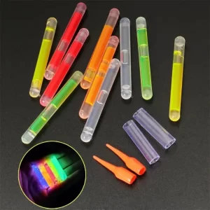 10PCS Fireflies 4.5*40mm for Fishing Float Fluorescent Lightstick Light Night Rod Lights Tool Bright Dark Colored Glow Stick