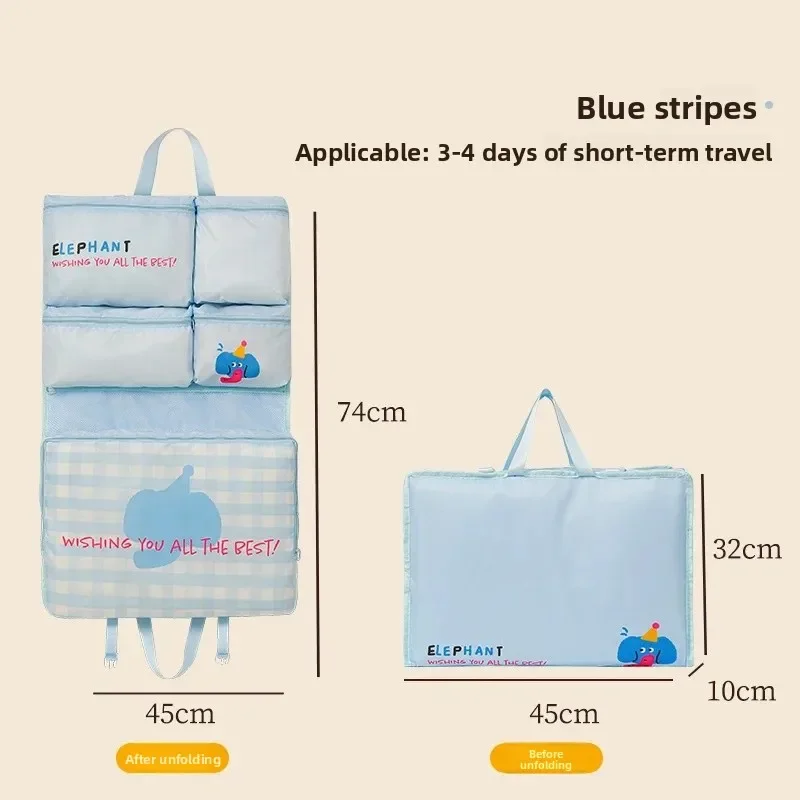 Travel Storage Bag Foldable Hanging Waterproof for Clothes Underwear Intimate Apparel Luggage Business Trips Organizer Bag - Image 2