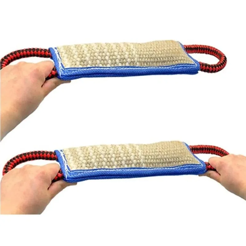 Dog Training Bite Pillow Jute Bite Toy Dog Tug Toy Durable Dog Bite Sleeve Stick Training Equipment for Puppy Pet Supplies - Image 2