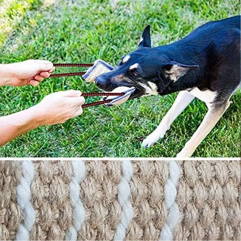 Dog Training Bite Pillow Jute Bite Toy Dog Tug Toy Durable Dog Bite Sleeve Stick Training Equipment for Puppy Pet Supplies - Image 5