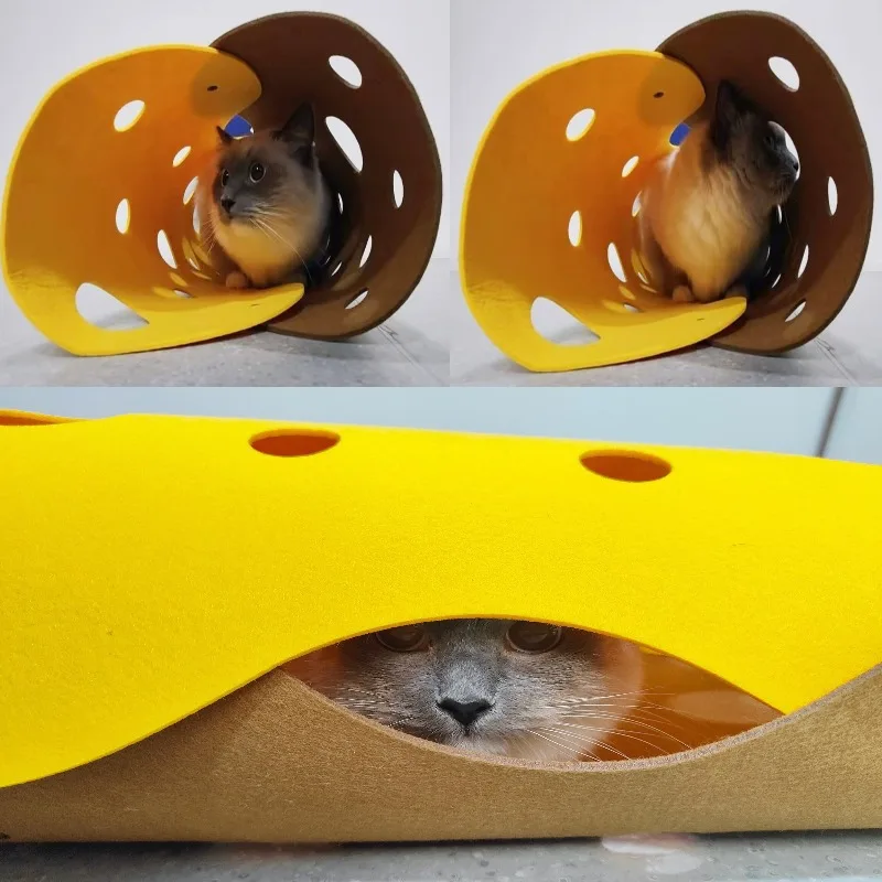 1PC Large Cat Tunnel Multi functional Foldable and Detachable Pet Tunnel Toy Bed Cat Nest DIY Cat Toy Four Seasons Universal - Image 2