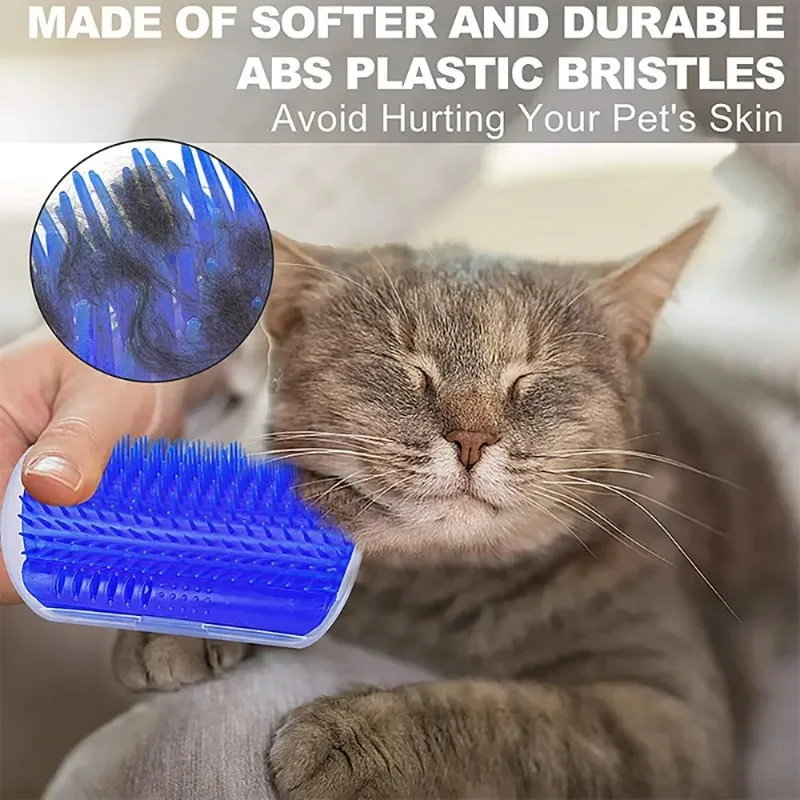 Pet Brush Comb Play Cat Toy Softer Cat Self Groomer Massage Comb with Catnip Cat Face Scratcher for Kitten Puppy Cat Accessories - Image 5