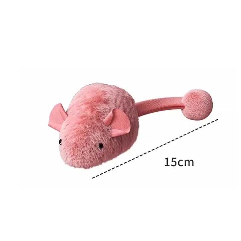 Interactive Plush Mouse Cat Toys Simulation Mice Kitten Self-Playing Plush Toys Indoor Pet Cats Chew Toy Pet Supplies - Image 6