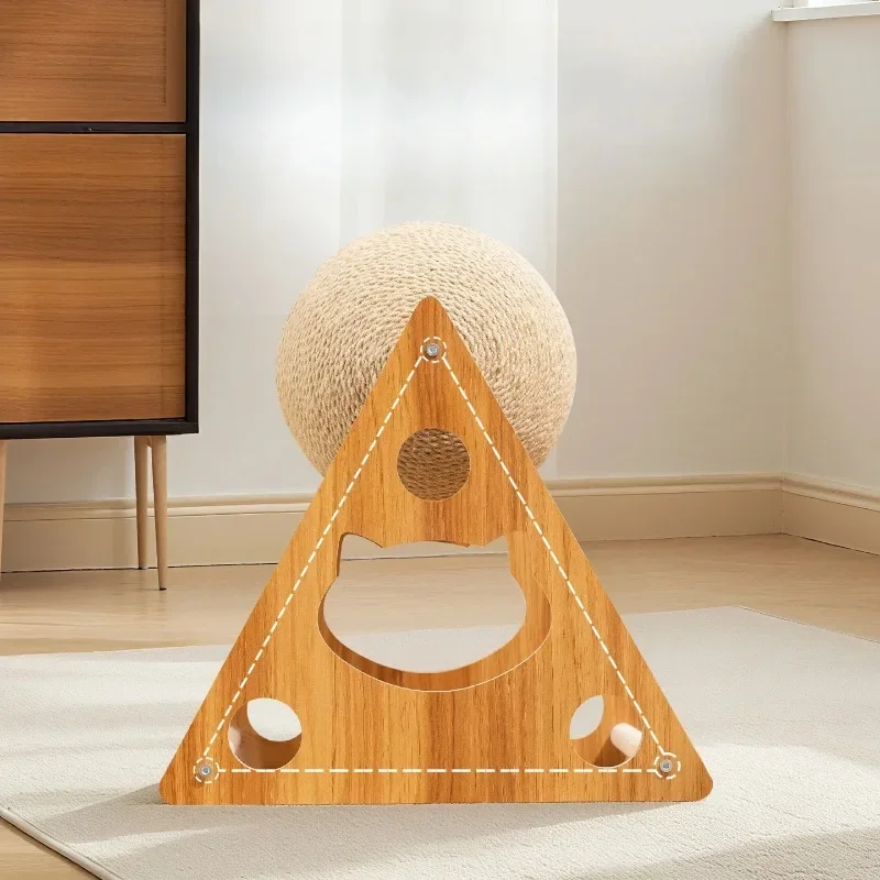 Cat Scratching Ball Toy Kitten Sisal Rope Ball Grinding Paws ToyDurableWear-resistant,no shedding chips Cats Scratcher pet - Image 3